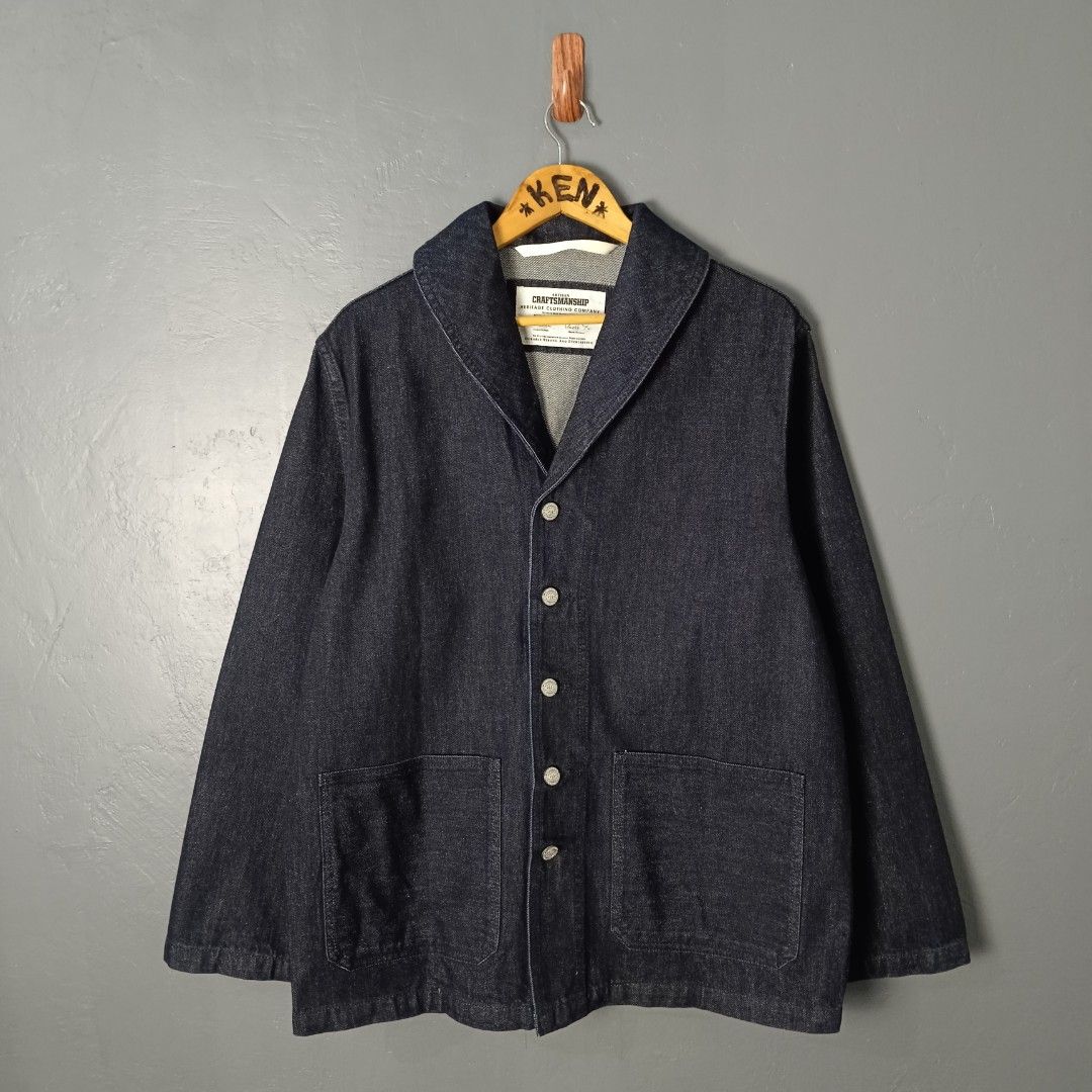 For Men - Uncle Fu x Maden (Category: Coats, Jackets and Outerwear) located in Bacolod City. Submitted by drop.ph (Listing ID 1469498478, Image 2). Description: Maden by Uncle Fu - Lapel Jean Jacket Authentic *Shawl Collar *Size XL - 23x29 *Excellent *No Flaws *Price: 1,500php *Add SF if outside Bacolod City .