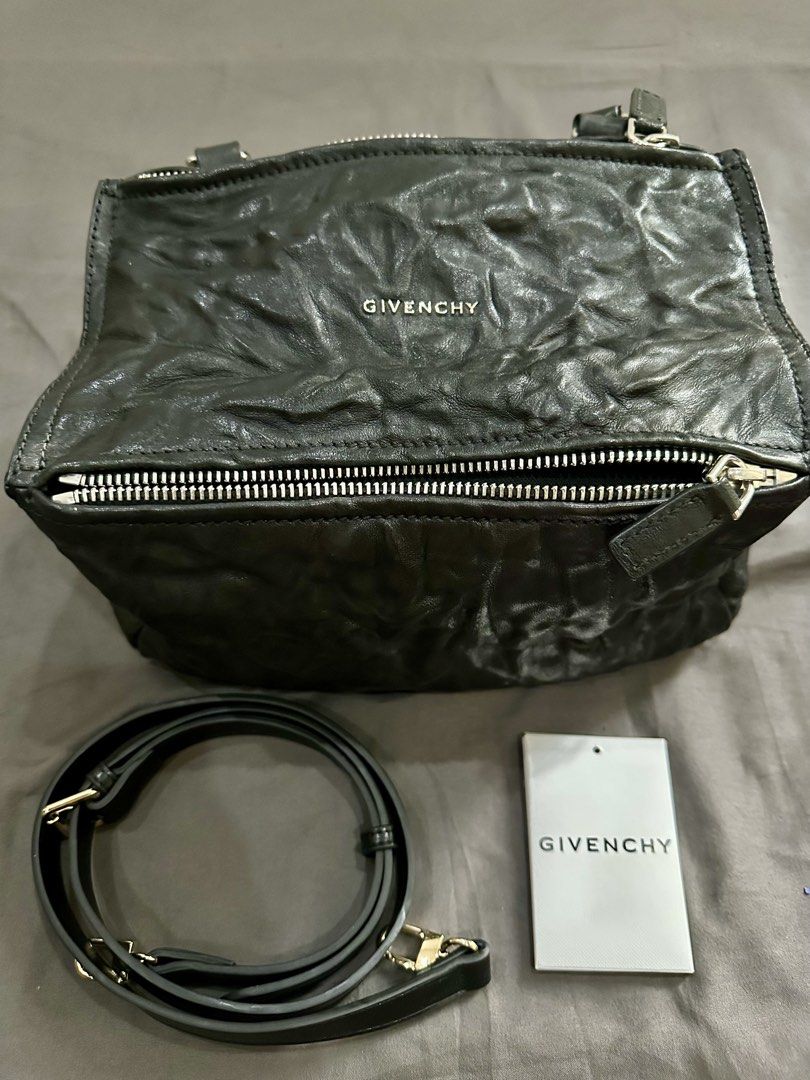 For sale Givenchy Pandora Small (Category: Luxury Bags & Wallets) located in Caloocan City. Submitted by mariecarol62420 (Listing ID 1469474859, Image 1). Description: Selling my preloved givenchy pandora small, slighty used like new with dustbag, cards Negotiable.