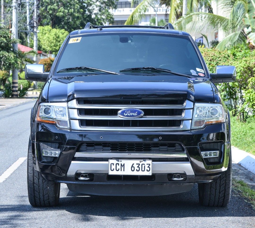 Ford Expedition Platinum EL Auto (Category: Used Cars) located in Angeles City. Submitted by roadmovie101808 (Listing ID 1469404892, Image 1). Description: ⚙️ Key Specifications & Details: • Year/Model: 2016 Ford Expedition Platinum EL • Ownership: 1st Owner (Clean and complete • Mileage: 86,xxx KM ( • Color: Factory Shadow Black (Deep, premium gloss finish) • Engine: Powerful yet efficient 3.5L Twin-Turbo EcoBoost V6 Gas Engine • Drivetrain: Con