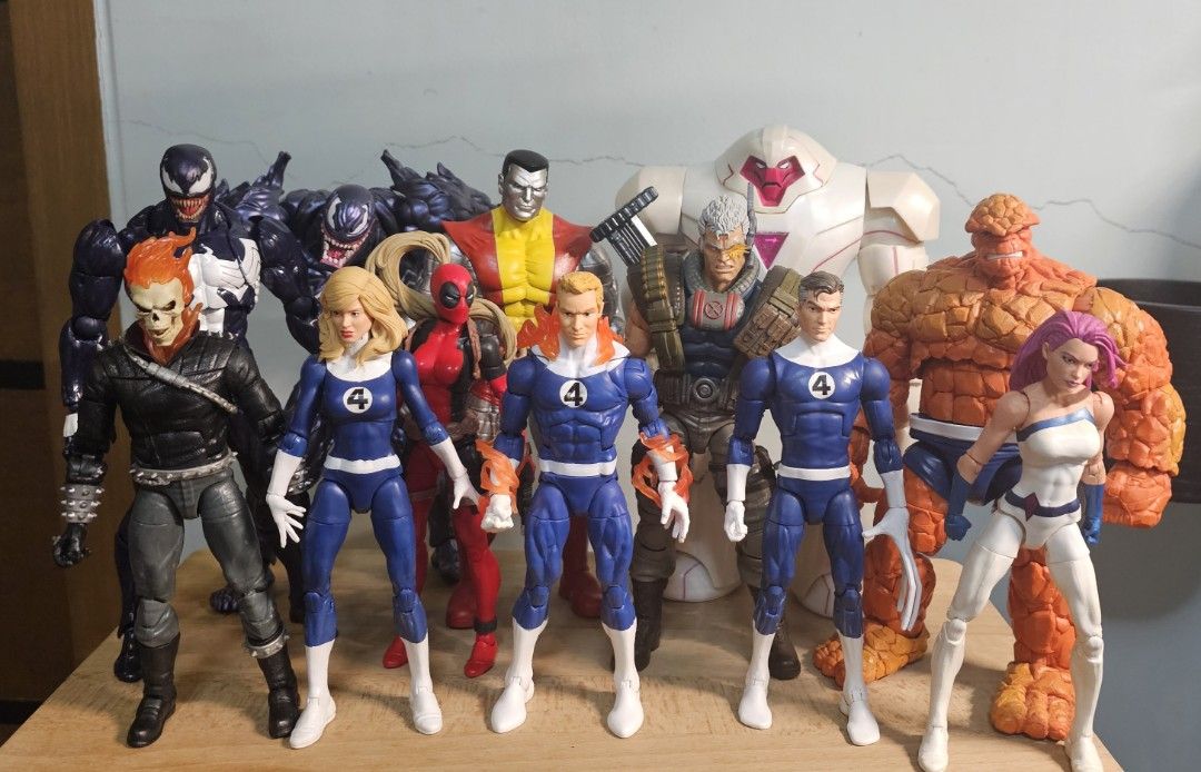 FS/For Sale: Marvel Figures (Category: Figurines & Statues) located in Antipolo. Submitted by amilkglass (Listing ID 1469559452, Image 1). Description: Fantastic Four Set (6700) Lady Deadpool (1300) 3pack Nimrod (850) Colossus (2600) Cable (1800) Messtoys Venom w/ custom head (SOLD) PC Toys Venom (2200) KO Ghost Rider (1900) Jessica Jones Jewel (SOLD) WYSIWYG LOC: Antipolo MOP: GCash MOD: LBC/Lalamove/JNT.