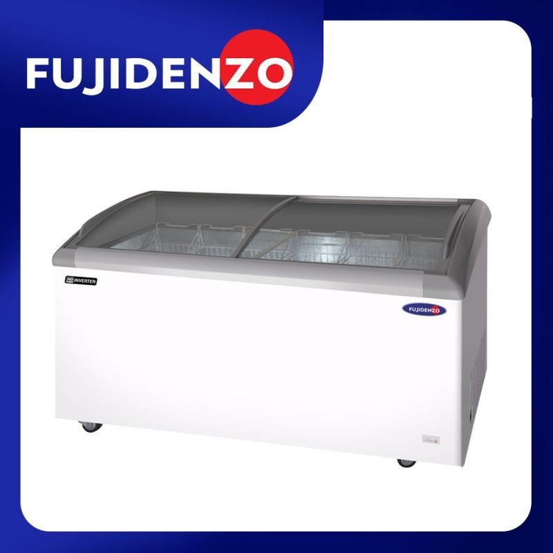 Fujidenzo 18 cu. ft. HD Inverter Sliding Curved Glass Top Door Dual ...