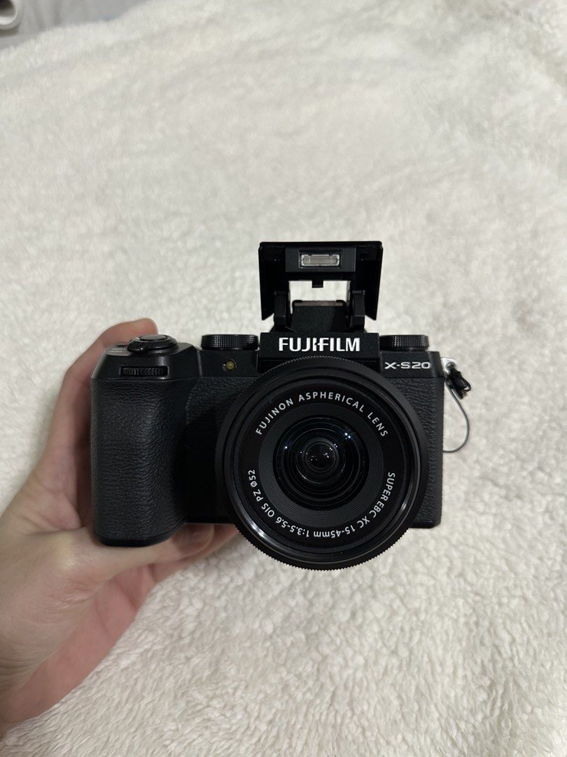 FUJIFILM X-S20 + 15-45MM LENS (Category: Cameras) located in Manila. Submitted by kluxvault (Listing ID 1469560921, Image 2). Description: ✨Selling my FUJIFILM X-S20. The camera is fully functional, well taken care of, and barely used. All buttons, flash, EVF, and autofocus are working properly. Sensor is spotless and performs well. 📦 INCLUSIONS: ✅ Fujifilm X-S20 Mirrorless Camera Body ✅ Fujifilm 15-45mm Standard Zoom Lens ✅ Battery Charger + US