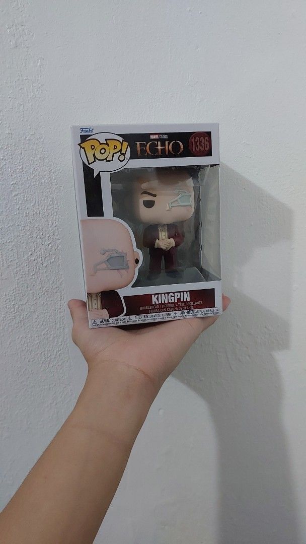 Funko Pop - "Echo" Set (Kingpin & Echo) (Category: Designer & Blind Box Toys) located in Manila. Submitted by schullerfa14049 (Listing ID 1469449209, Image 3). Description: Selling as Set Only !! Kingpin "1336" Echo "1335" Condition: All 10/10 🔥 + sf (carry ng buyer) PM me 📍: San Juan City 💸: Gcash/BDO/Maya 🛵: Grab/lalamove.
