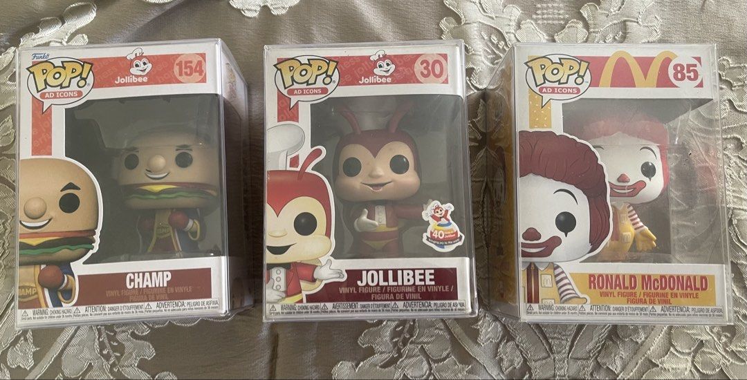 Funko Pop Ad Icons Jollibee Champ Ronald McDonald, Toys & Collectibles ...