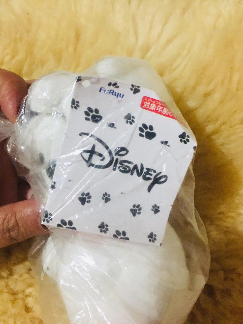 FuRyu Disney 101 Dalmatians Merry Creation Plush (Category: Plushies & Soft Toys) located in Baguio. Submitted by izza_thrifty (Listing ID 1469567611, Image 3). Description: - Official FuRyu Disney 101 Dalmatians plush toy - From the collectible Merry Creation series - Features classic puppy design with black spots, floppy ears, and red collar - Authentic paw print pattern on the tag - Brand new, sealed inside original plastic packaging with tags
