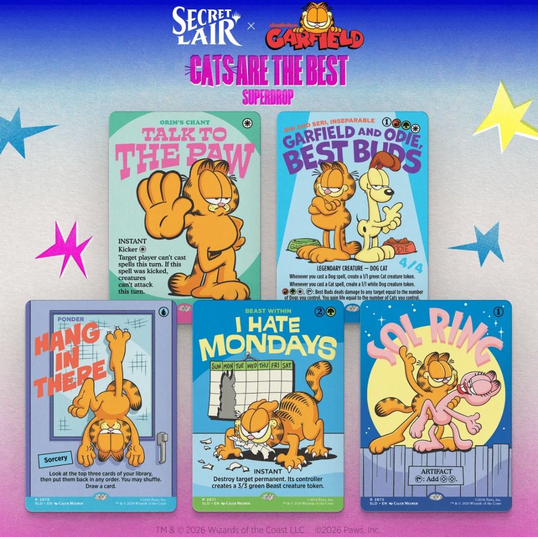 Secret Lair x Garfield: Motivationally Challenged (Non-Foil), Toys ...