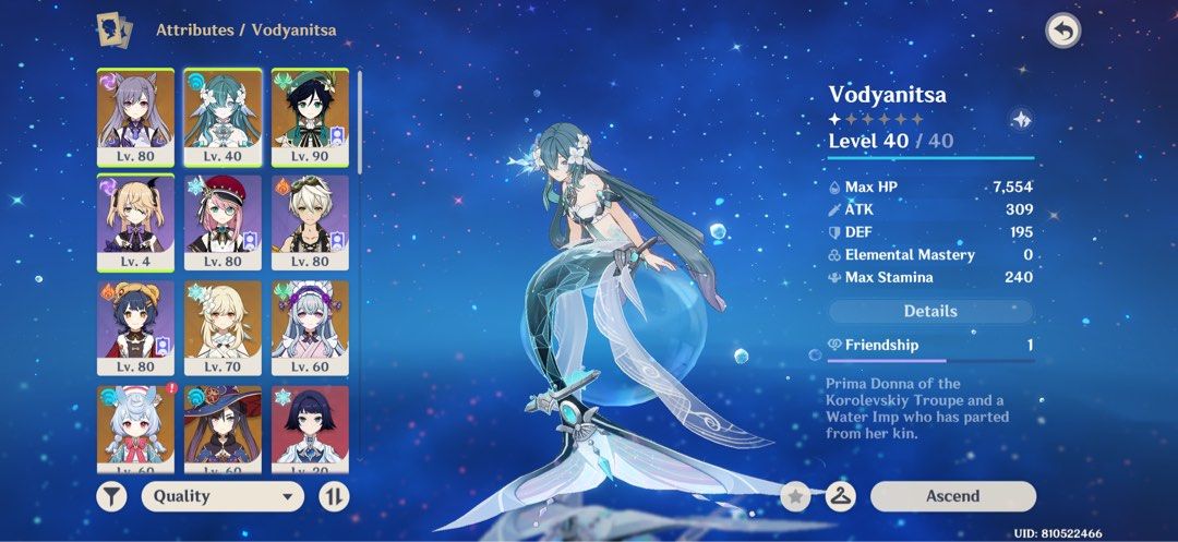 Genshin Account AR 55 (Category: In-Game Products) located in Baguio. Submitted by vheejagp (Listing ID 1469527236, Image 2). Description: Selling genshin account. Refer to pictures for the characters. Send a pm for more details! **price is negotiable for sure buyers**.