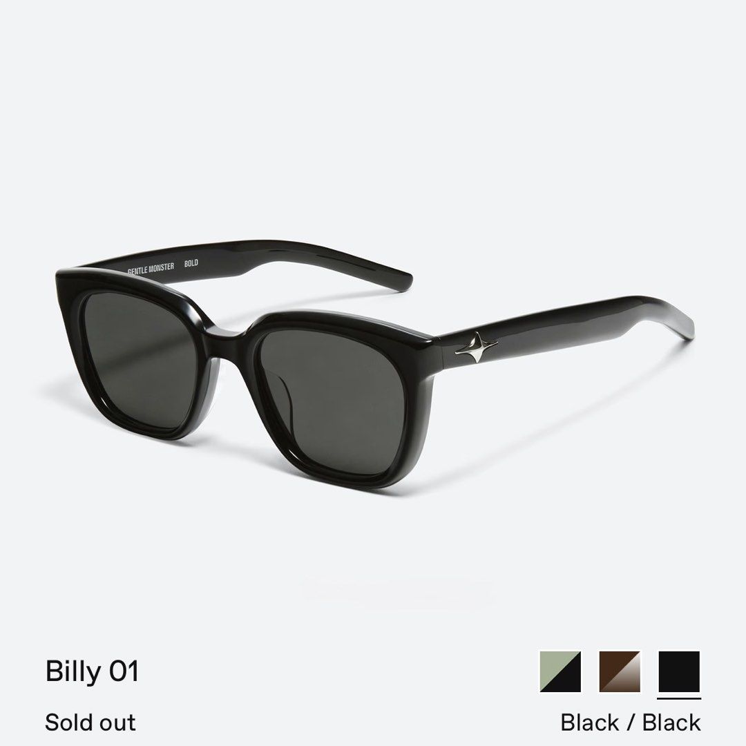 Gentle Monster Billy 01 in Black (Category: Sunglasses & Eyewear) located in Balanga. Submitted by kyleweeee (Listing ID 1469567644, Image 2). Description: .