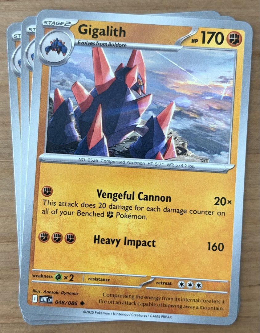 Gigalith | Pokemon Cards ~ White Flare (Category: Raw Singles) located in Makati City. Submitted by cardlab (Listing ID 1469568298, Image 1). Description: Items are 💯 authentic/original/legit. About The Card: •Language: EN • Number: 048/086 • Uncommon • Normal FOR: • Cards ₱99 and below with Card Sleeves • Cards ₱100 and up with Card Sleeves and Used Toploader • ₱10 for Bnew Tops Packaging (If Shipping): ✔️ Plastic cover ✔️ Cardboard ✔️ Bubble w