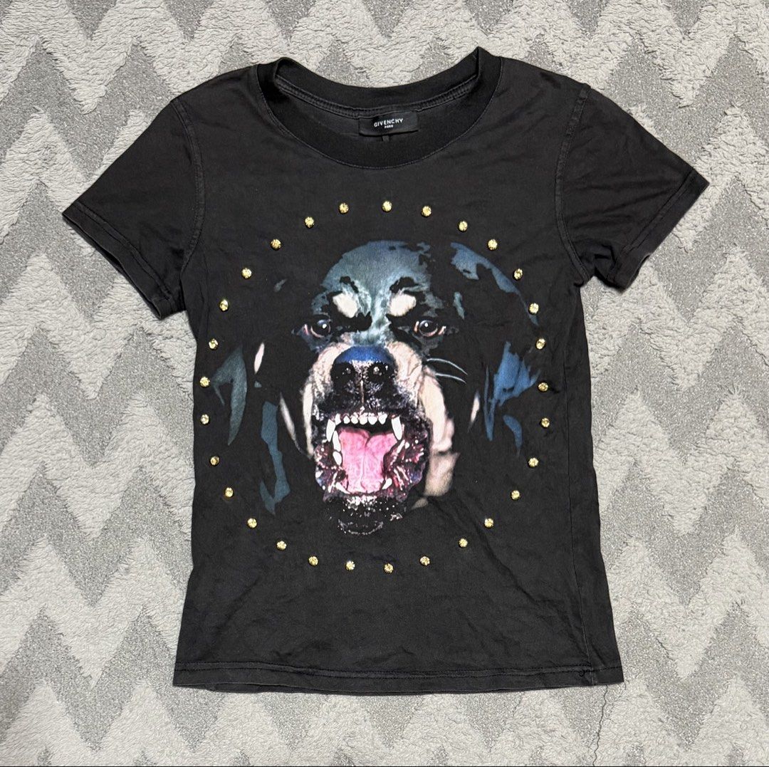 Givenchy - Rottweiler With Gems Tops (Category: Blouses) located in Cavite. Submitted by commoncourtesy (Listing ID 1469407101, Image 1). Description: Size Small.