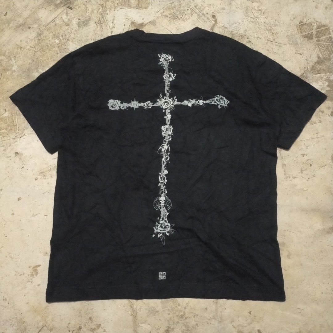 GIVENCHY cross design (Category: Luxury Apparel) located in Zamboanga. Submitted by _oliverbmth (Listing ID 1469523954, Image 1). Description: want to sell.‼️ givenchy shirt excellent condition no issue size xs on tag dimes 22x27 .