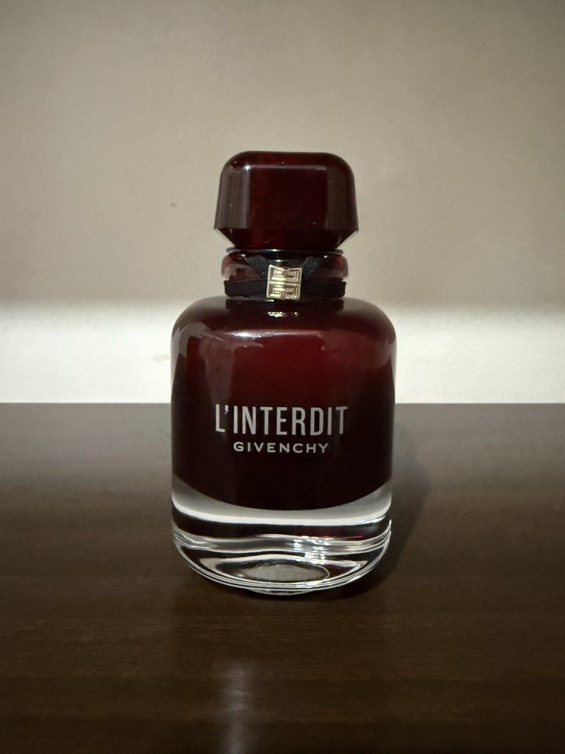 Givenchy L'Interdit Eau De Parfum Rouge 80ml (Category: Fragrance & Deodorants) located in Manila. Submitted by pyt_007 (Listing ID 1469488523, Image 2). Description: - Brand: Givenchy - Fragrance: L’interdit Rouge Eau de Parfum - Size: 80ml (FSM only) - Scent Profile: Spicy and warm white floral scent - Packaging: Includes original box; What you see is what you get - Guaranteed ORIGINAL.