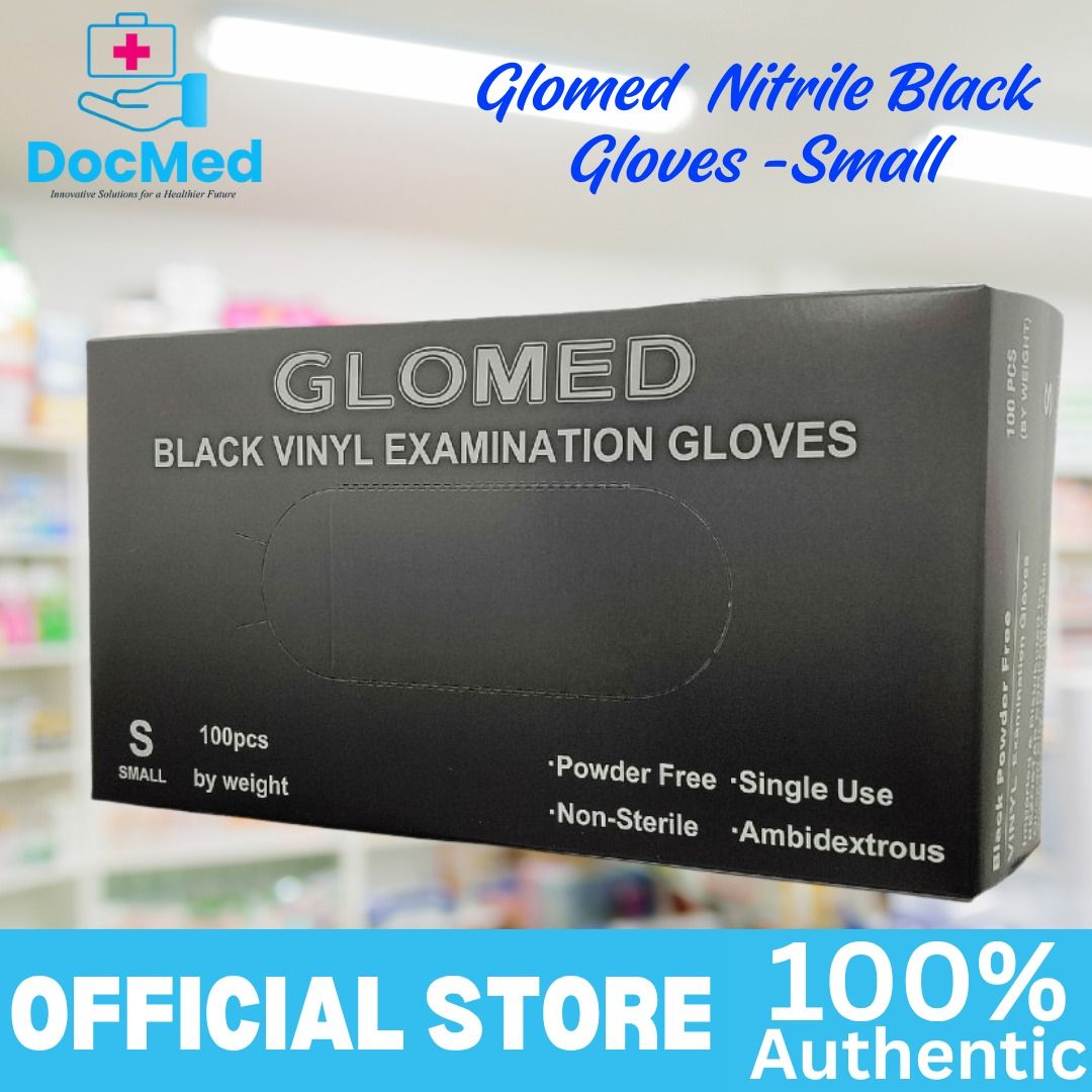 GLOMED NITRILE GLOVES BLACK 100 PCS PER BOX (Category: Medical Supplies & Tools) located in Quezon City. Submitted by marketings84097 (Listing ID 1469469558, Image 3). Description: .