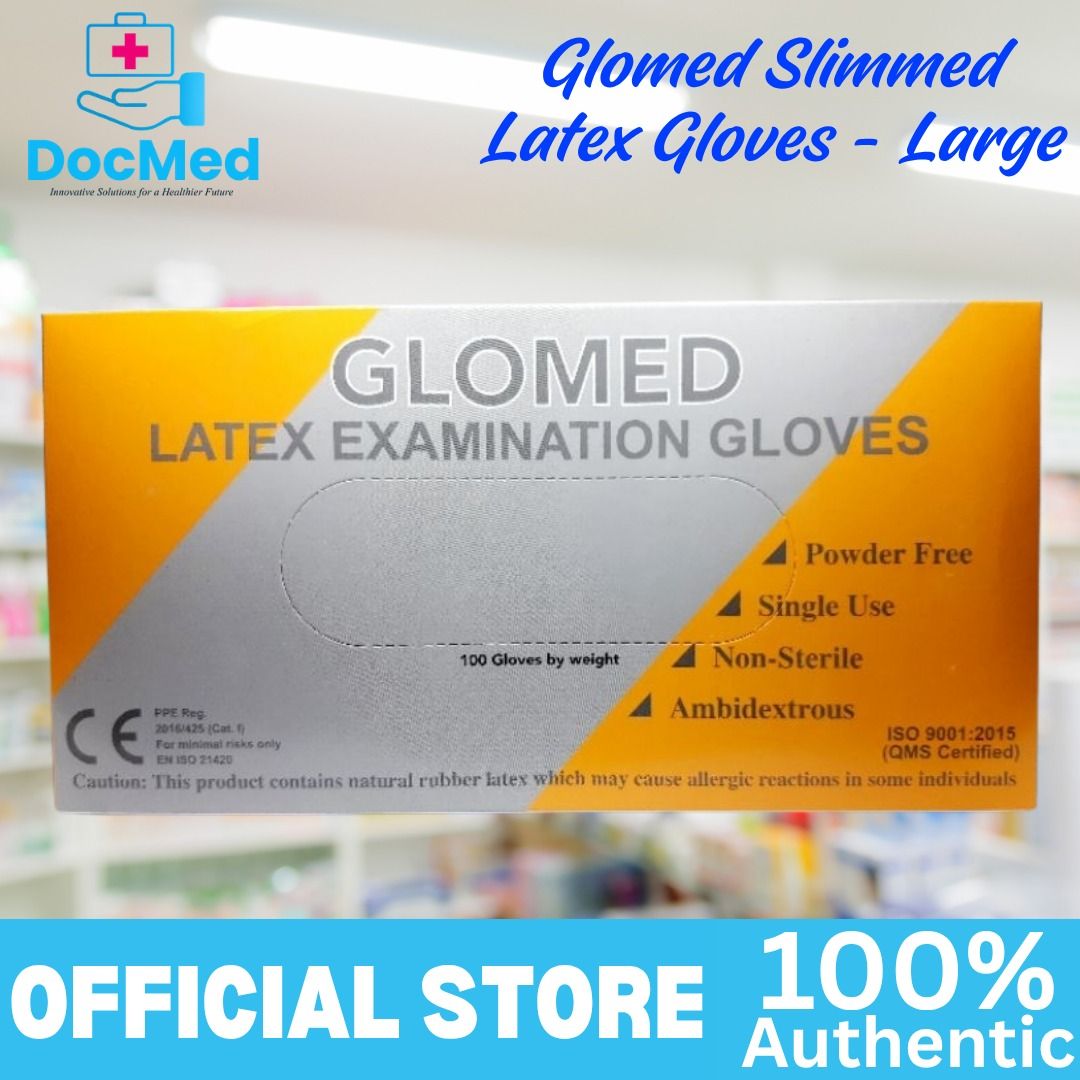 GLOMED SLIMMED LATEX LARGE SIZE (Category: Medical Supplies & Tools) located in Quezon City. Submitted by zyra26 (Listing ID 1469432056, Image 3). Description: .