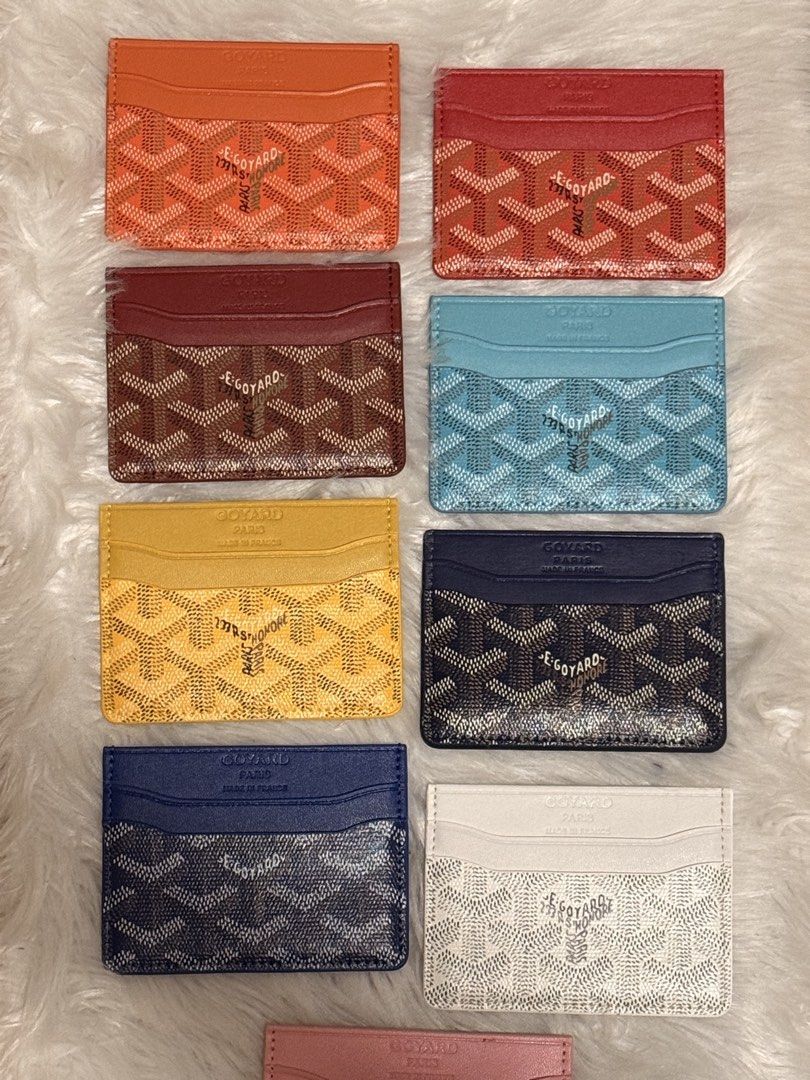 Goyard Saint Sulpice Card Hold (Category: Wallets & Card Holders) located in Lapu Lapu. Submitted by bzzzzarah (Listing ID 1469559825, Image 1). Description: Brand New with Packaging (No box) Colors Available: Light Blue Black Dark Blue Orange White Yellow Pink Maroon Navy Blue Red Gray Dark Green.