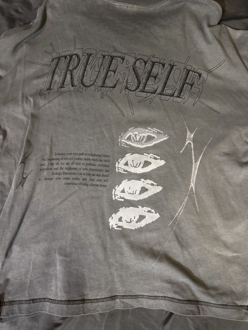 grey true self graphic tee (Category: Tshirts & Polo Shirts ) located in Manila. Submitted by angelrotting (Listing ID 1469485421, Image 2). Description: .