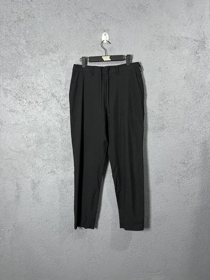 GU Ankle Pants Black Casual Pants Drawstring Size S (Category: Joggers) located in Famy. Submitted by basicthrifted (Listing ID 1469405432, Image 1). Description: - Brand/Model: GU Black Casual Pants - Size: S - Material: 100% lightweight polyester - Waist: Drawstring waistband with belt loops and button closure - Fit: Versatile straight-leg cut - Style: Great for everyday wear, easy to pair with tees or shirts.