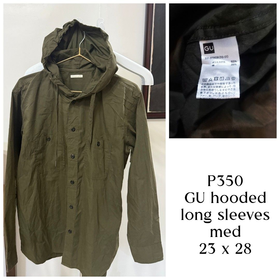 GU shirts for Men (Category: Formal Shirts) located in Mariveles. Submitted by itsme_designers_lane (Listing ID 1469395791, Image 1). Description: see each photo for the price and measurements.