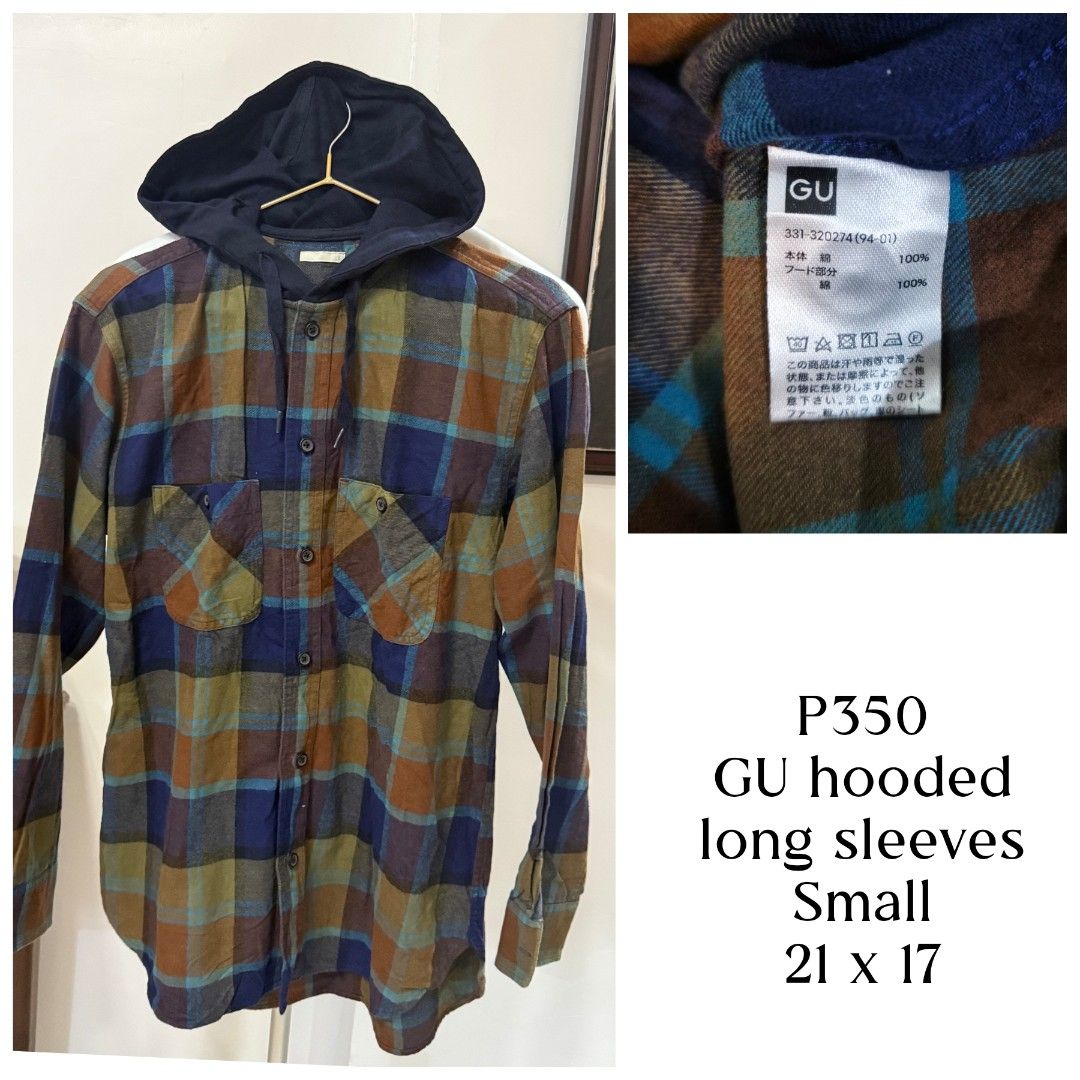 GU shirts for Men (Category: Formal Shirts) located in Mariveles. Submitted by itsme_designers_lane (Listing ID 1469395791, Image 2). Description: see each photo for the price and measurements.