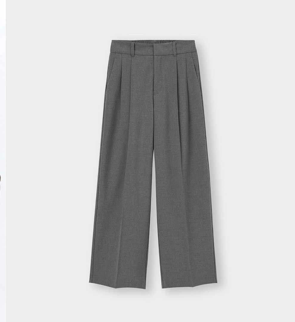 GU Wide Pleated Pants (Category: Other Bottoms) located in Angeles City. Submitted by miss_independent01 (Listing ID 1469504919, Image 1). Description: GU Wide Pleated Pants Color: Gray Width: 14 (Medium on tag) Length: 38.5 MOP: Gcash ✅ Mine Now, Pay Now ✅ First to Pay, Gets the Item 📍 PAMPANGA Courier: JnT 🚚🚚 PM 💌💌.