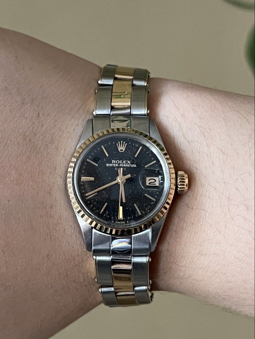 Guaranteed Authentic Rolex Oyster Perpetual Datejust (Category: Luxury Watches) located in Quezon City. Submitted by snoooow (Listing ID 1469462031, Image 1). Description: Guaranteed Authentic Rolex Oyster Perpetual Datejust Stardust Ladies Size Two Tone No Inclusions Watch Only .