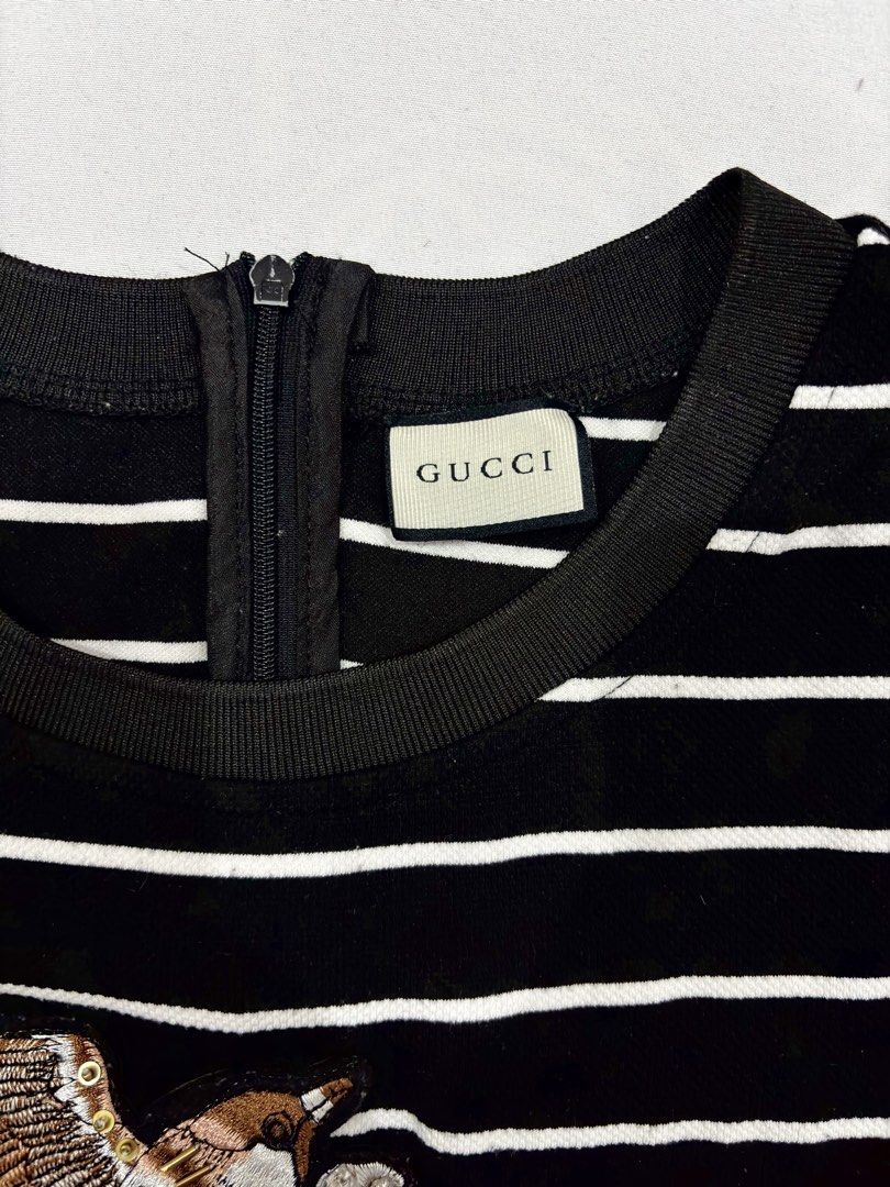 Gucci Black Dress (Category: Dresses) located in Manila. Submitted by niellaeun (Listing ID 1469434033, Image 2). Description: Waist: 30-31 Size: Can fit to medium or large (stretchable) .