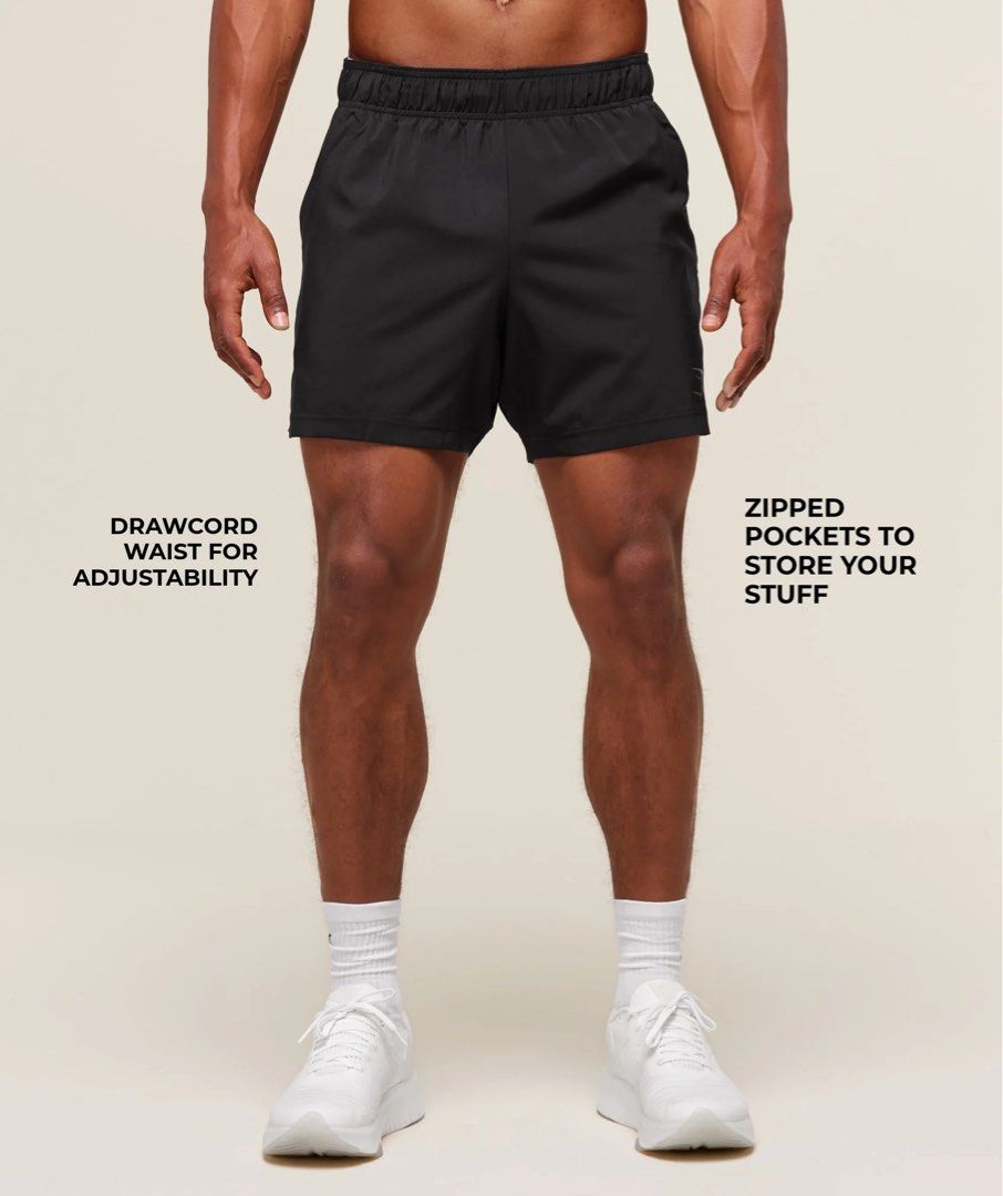 Gymshark Sport 5” Shorts Black (Category: Activewear) located in Pasig City. Submitted by prelovedbychl (Listing ID 1469509397, Image 1). Description: - 100% authentic! - size: XS, model is wearing M - fits up to 29.5 inches waist - good as new, sinukat lang - got it for 40 dollars + sf.