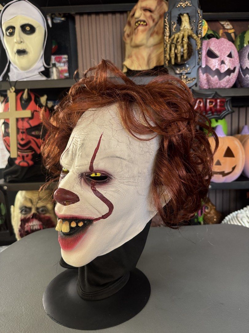 Halloween Mask Pennywise IT Mask (Category: Occasions & Party Supplies) located in Pasig City. Submitted by JMToysandCollectibles (Listing ID 1469409619, Image 2). Description: Halloween Mask Pennywise IT Mask PHP1,500 Made of Quality Rubberize Latex Pick Up or Delivery via Lalamove MOP: Gcash/ BPI/ BDO.