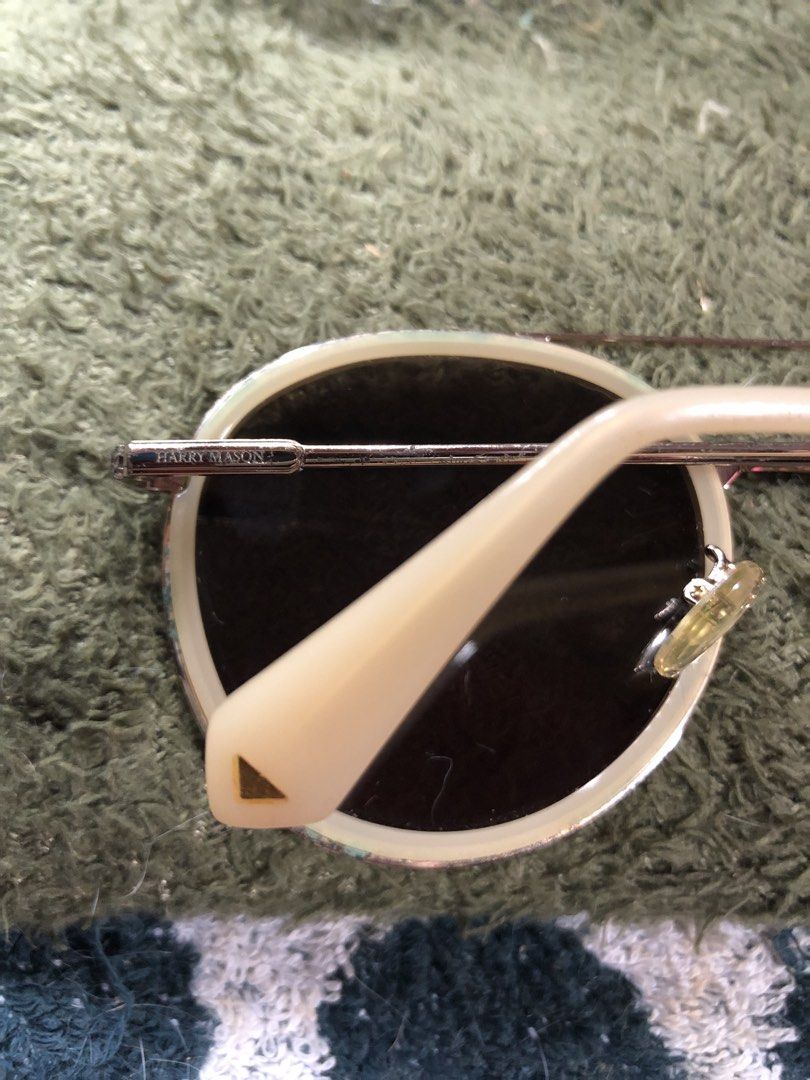 HARRY MASON Second Hand Round Aviator, Double bridge Sunglasses (Category: Sunglasses & Eyewear) located in San Pedro. Submitted by elegandeur.2ndchances (Listing ID 1469439265, Image 3). Description: Looking for stylish everyday shades without breaking the bank? These are super cute, lightweight, and perfect for daily wear or beach trips! ✨ Condition: Lightly used. Clean frames and minimal to no visible scratches on lenses. (Please check photos 
