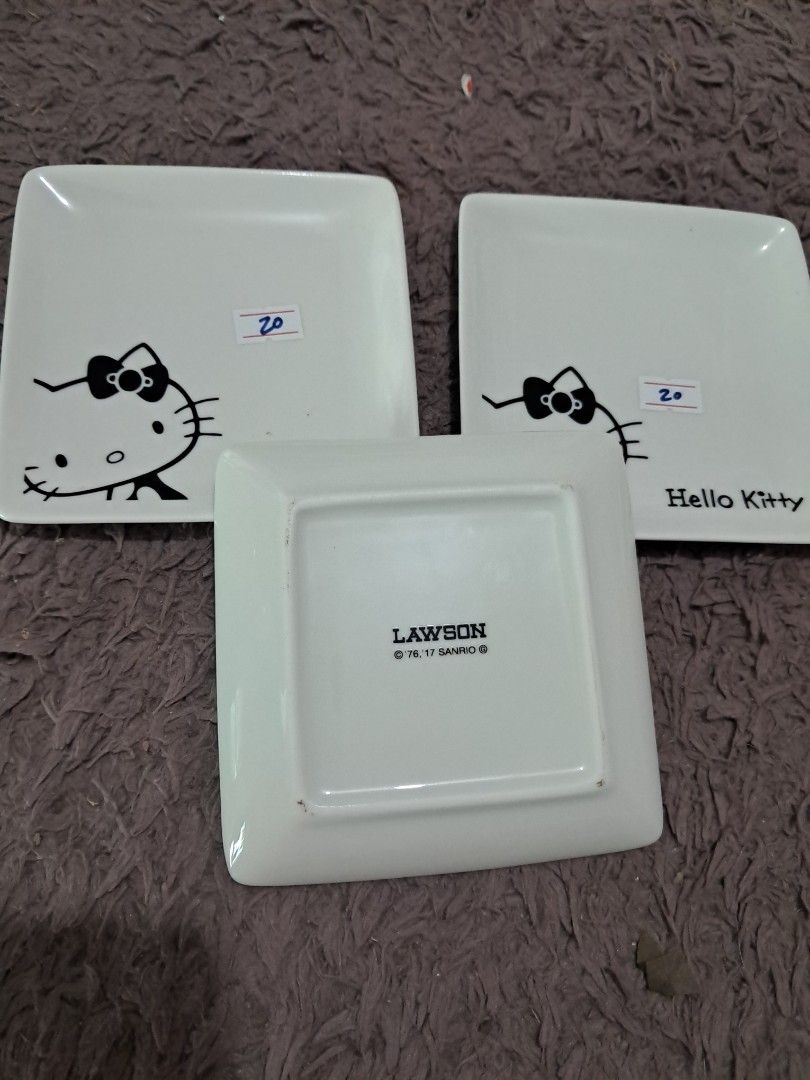 Hello kitty lawson (Category: Dinnerware & Cutlery) located in Cavite. Submitted by secretjapansurplus (Listing ID 1469464051, Image 2). Description: 20 each 3 pcs available strictly fo lalamove for safety of items.