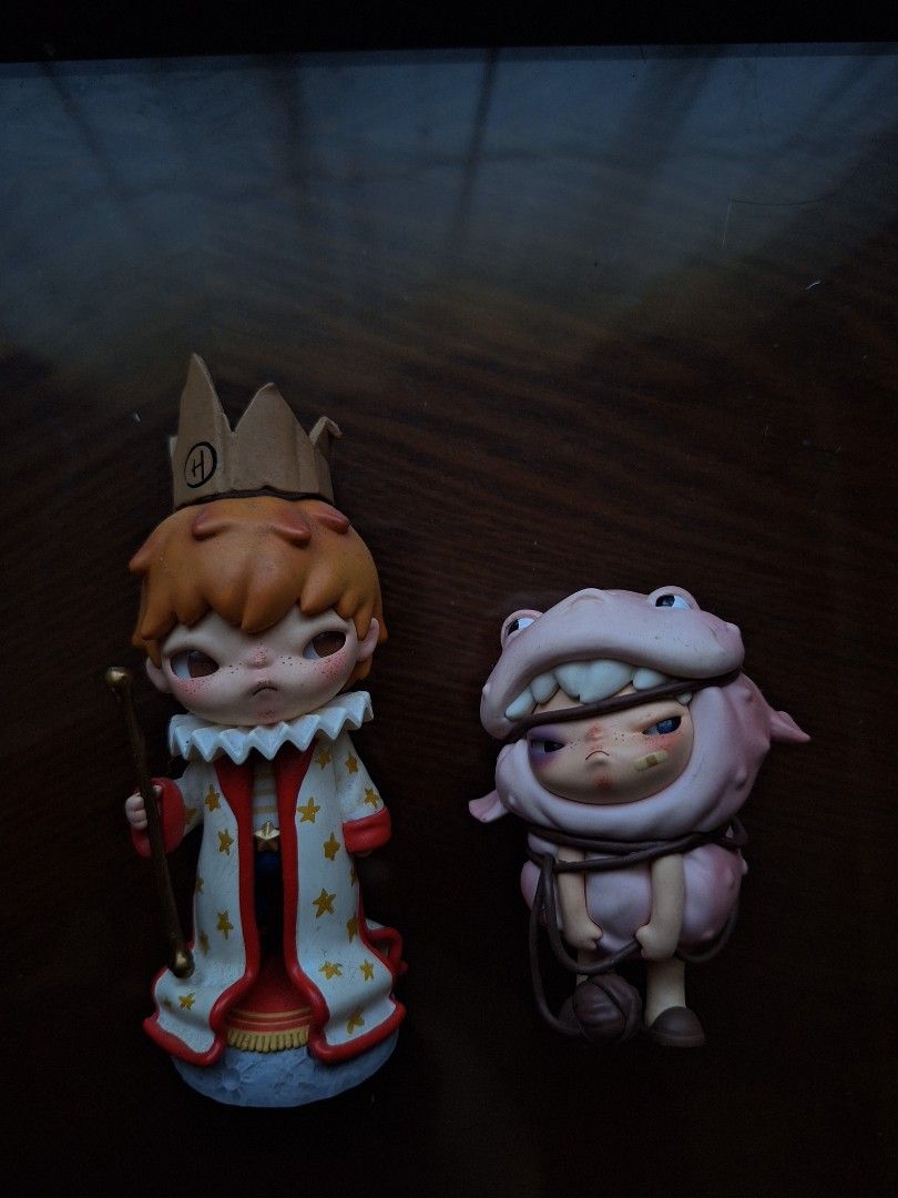 Hirono x Le Petit Prince and Echo Figures Set (Category: Designer & Blind Box Toys) located in Balamban. Submitted by ubethan (Listing ID 1469400556, Image 1). Description: - Authentic Pop Mart Hirono figures (Le Petit Prince collaboration & Echo series) - Set of 2 mystery box collectibles - Carefully displayed on a shelf - Includes original character cards and outer boxes - Ideal for Pop Mart collectors.