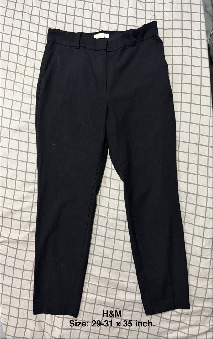H&M ankle-length formal trousers (Category: Other Bottoms) located in Quezon City. Submitted by pinkyswearshop (Listing ID 1469474394, Image 1). Description: .