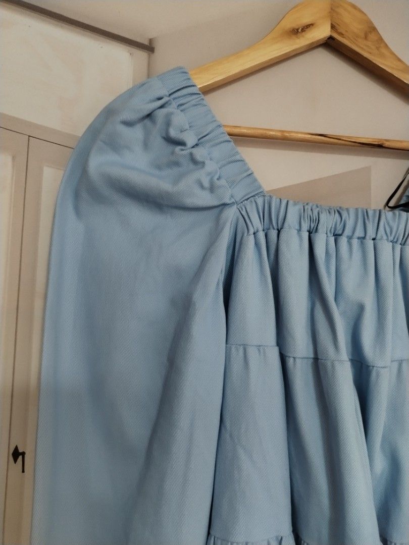 H&m denim square neck dress (Category: Dresses) located in Lucena. Submitted by styleddsc (Listing ID 1469465857, Image 3). Description: .