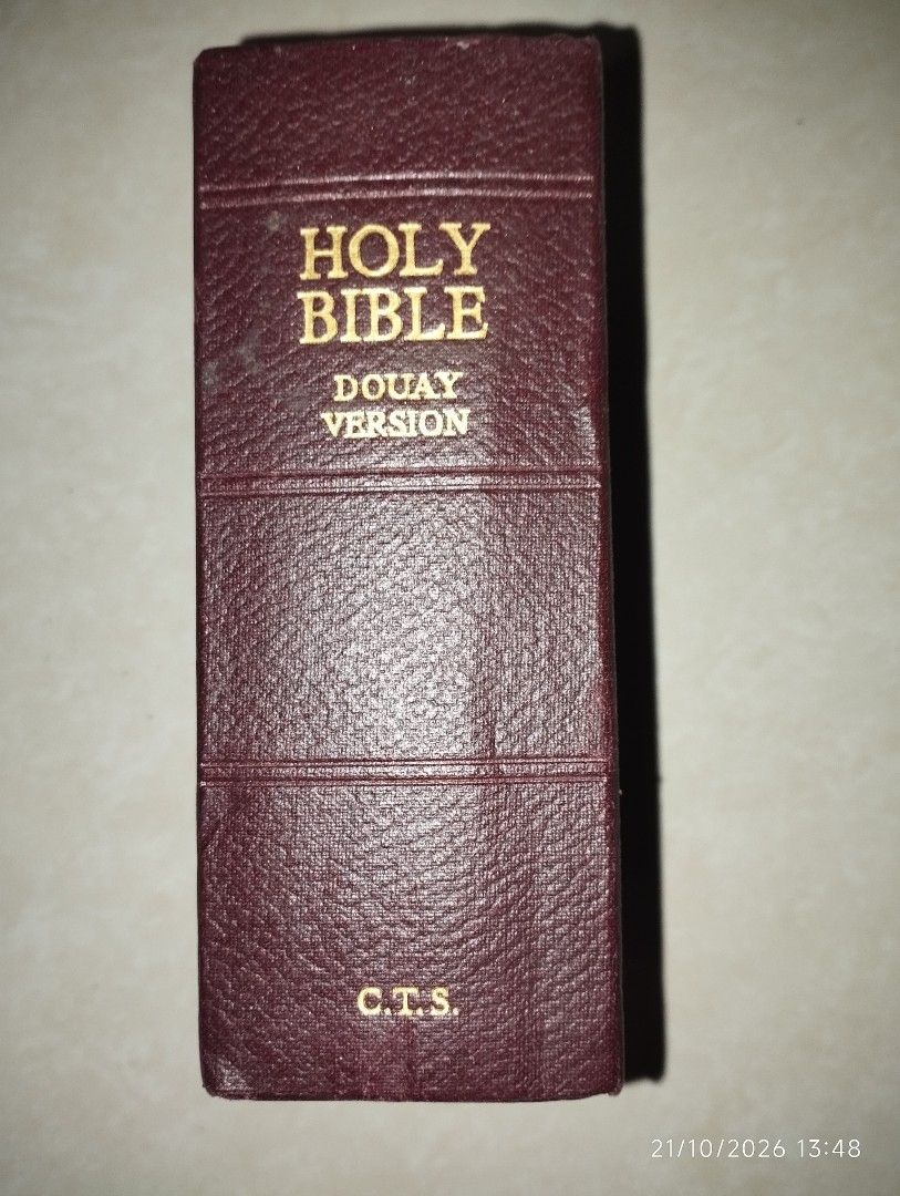 Holy Bible Douay Rheims Version Compact Size (Category: Religion Books) located in Orani. Submitted by shop4bibles (Listing ID 1469442089, Image 2). Description: .