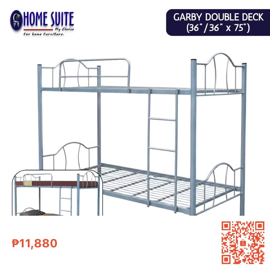 Home Suite Double Deck 36x75 (Category: Bed Frames & Mattresses) located in Manila. Submitted by chibichibi.10 (Listing ID 1469500440, Image 2). Description: Negotiable price basta kukunin agad. Need to declutter to free up some space, for Pick up only.