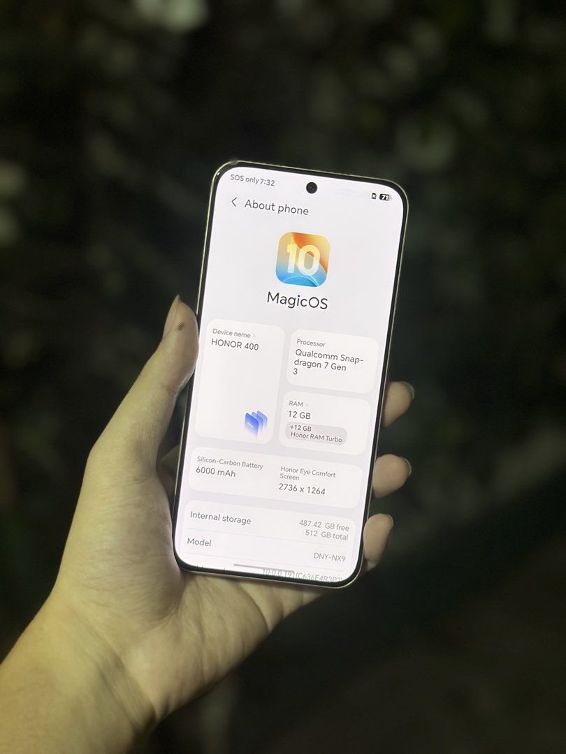 HONOR 400 512GB - Desert Gold (Category: Huawei) located in Manila. Submitted by jnflrss (Listing ID 1469524365, Image 3). Description: 📱 HONOR 400 5G 512GB — Desert Gold 📲 5G | Openline ✓ 512GB Storage ✓ All Functions Working ✓ Good Condition ✓ No History of Repair ✓ Unli Check & Test upon Meetup ⚠︎ Minimal Dents Inclusions: Unit and Case Only 💰 ₱13,000 — Negotiable 📍 Meetup around Metro Manila 📩 PM for more inquiries — Sure buyers only!.