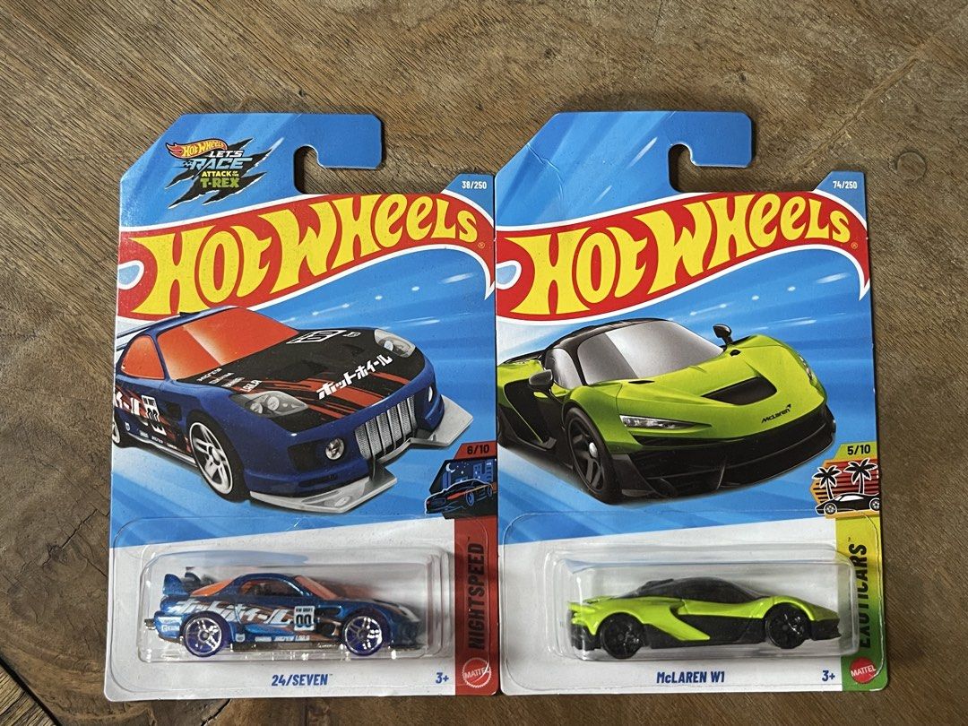 Hot wheels set (Category: Vehicle & Diecast Models) located in Cabuyao City. Submitted by apusa (Listing ID 1469424015, Image 1). Description: Hot wheels set of 2 24/SEVEN McLAREN W1 Payment: Maya or Bank transfer MOD: Lalamove or LBC COP .