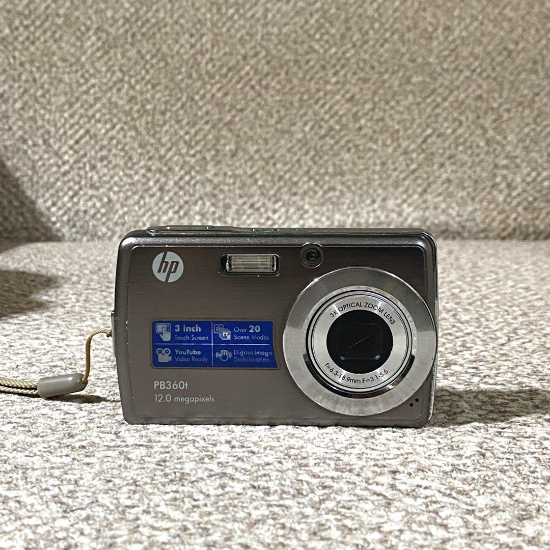 HP PB360t Digital Camera (Digicam) TOUCHSCREEN in SILVER with ACCESSORIES ! (Category: Cameras) located in Manila. Submitted by hailtothefilm (Listing ID 1469462001, Image 2). Description: 📸 HP PB360t Digital Camera (Digicam) TOUCHSCREEN in SILVER with ACCESSORIES ! for Sale 3,599! DESCRIPTION: ✅in PRISTINE body condition. ✅ crisp outputs ✅Tested, fully functioning. ✅ Fully functioning LCD, all sides ✅ 12.0 megapixel ✅ 3.0 inches screen ✅ One of