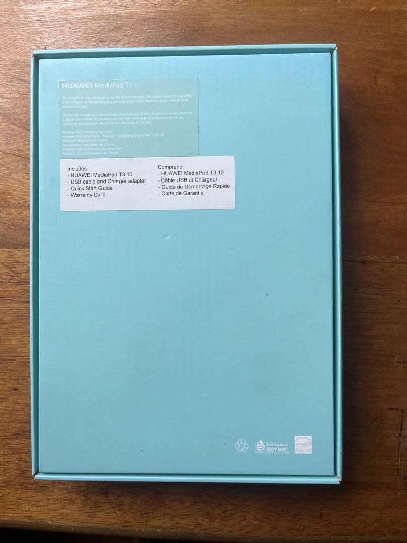 HUAWEI MediaPad T3 10 Tablet (Category: Android) located in Muntinlupa City. Submitted by kels.enric (Listing ID 1469417178, Image 3). Description: Huawei MediaPad T3 10 Tablet Please see pictures for details on the tablet Never used with box and charger You may pm me for any questions 1,850 + sf (slightly negotiable) Loc: Muntinlupa City Shipping shouldered by buyer (lalamove, J&T).