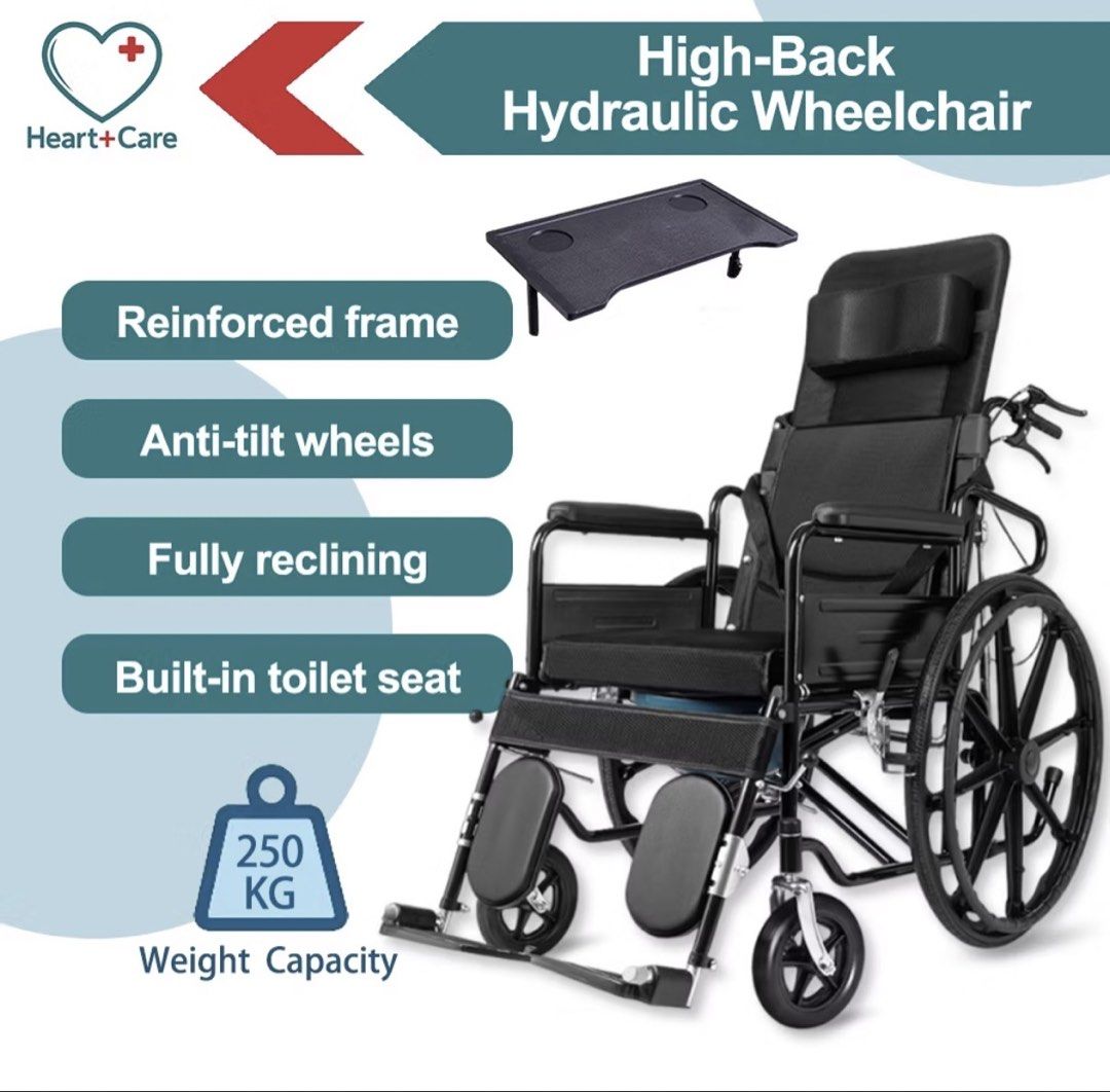 Hydraulic wheelchair (Category: Medical Supplies & Tools) located in Quezon City. Submitted by aglaklaku (Listing ID 1469568157, Image 3). Description: RFS: Binuo lang pero di na dala Meet up: Cubao Manhattan Price: 2,500 super rush.