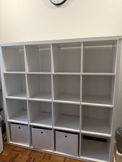 IKEA Kallax Black-Brown 5x5 Cube Shelf, Furniture & Home Living ...