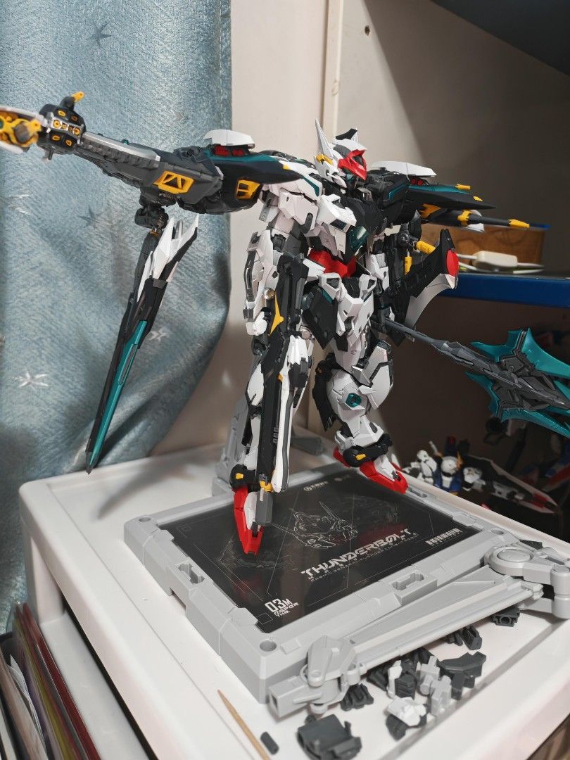 In Era+ Thunderbolt V1 and V2 (Category: Gundam & Model Kits) located in Talisay. Submitted by taxicabreros (Listing ID 1469410669, Image 1). Description: Complete box, accessories, water slide decals, manual V1 - Php 1650.00 (slight customization, metallic paint) V2 - Php 1950.00 (straight build) Meet-up locations: Talisay city only due to heavy package Can do delivery but payment must be in full before shipping.