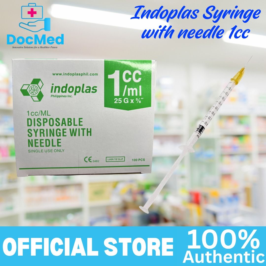 INDOPLAS DISPOSABLE SYRINGE 1ML 100 PCS PER BOX (Category: Medical Supplies & Tools) located in Quezon City. Submitted by zee_010200 (Listing ID 1469433986, Image 2). Description: .