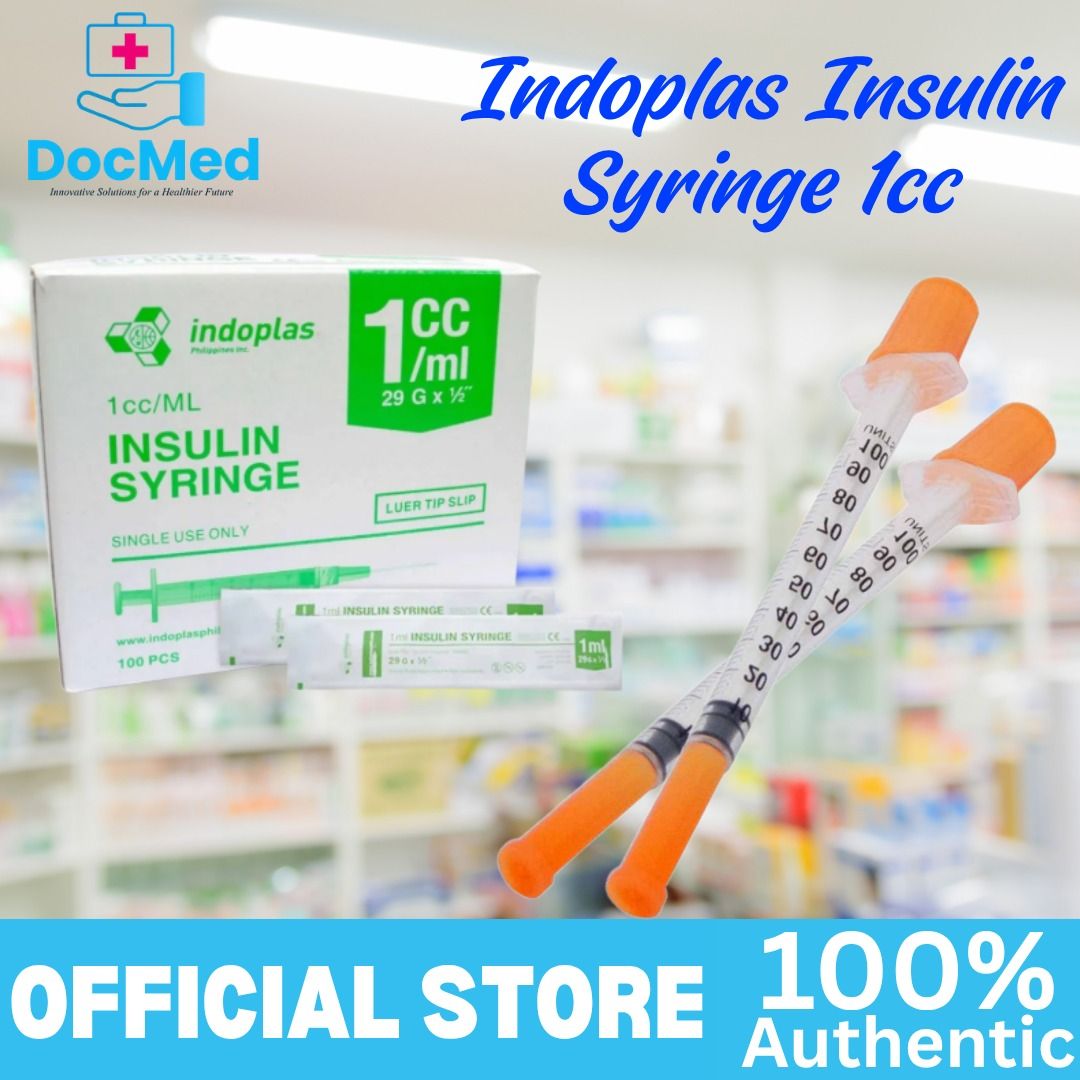 INDOPLAS INSULIN SYRINGE 1 ML 100 PCS PER BOX (Category: Medical Supplies & Tools) located in Quezon City. Submitted by staffmarke01383 (Listing ID 1469442875, Image 3). Description: .