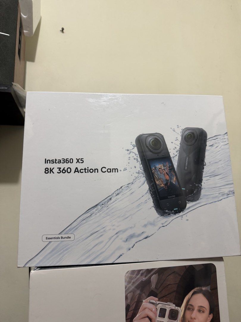 Insta360 X5 essential bundle brand new sealed (Category: Cameras) located in Manila. Submitted by jaroldr362 (Listing ID 1469455735, Image 1). Description: Insta360 X5 essential bundle 8k 360 action camera Brand new and sealed Location: rosewood homes tagapo sta Rosa laguna 09263654260.