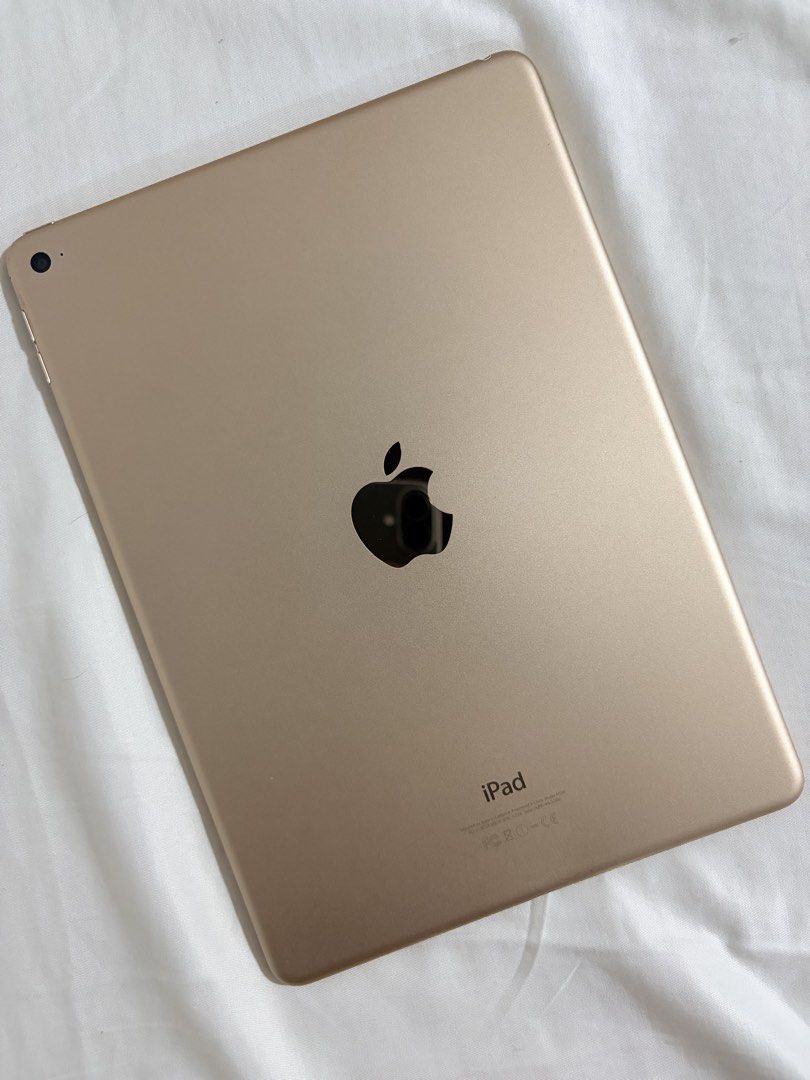Ipad Air 2 Gold 64gb (Category: iPad) located in Lucena. Submitted by annsexclusive_wardrobe (Listing ID 1469491004, Image 2). Description: No scratches With tampered glass now Used for reading only, ibooks and kindle Bought in Qatar cant remember the year - Model: Apple iPad Air 2 - Color: Gold - Storage Capacity: 64GB - Condition: Well-maintained, clean display and smooth performance - Features: Crisp screen, responsive touch ID, perfect for me