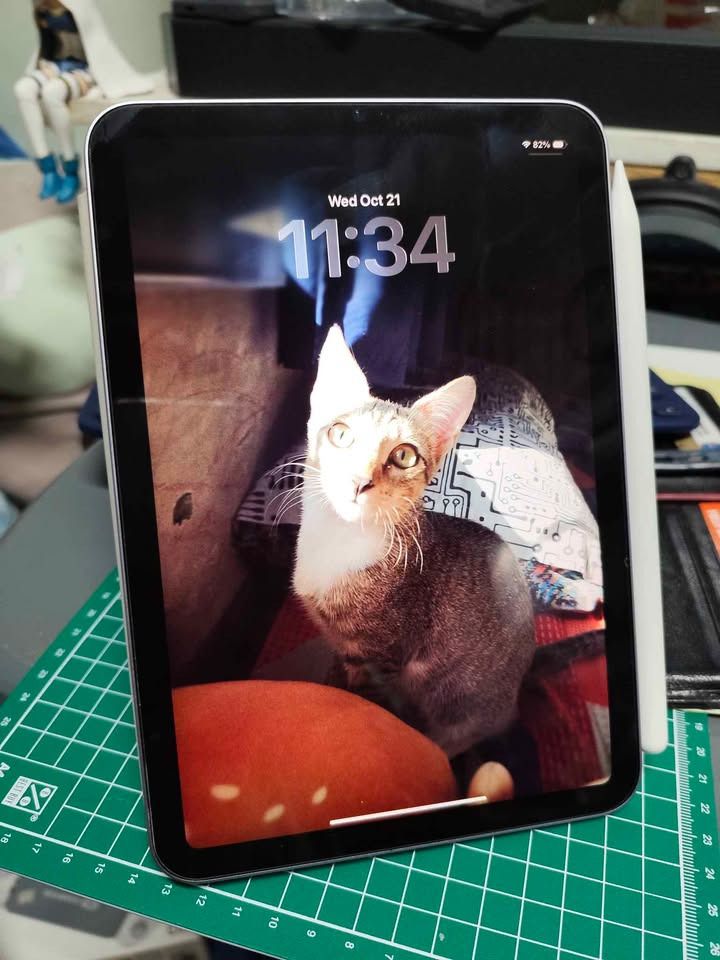 iPad Mini 7 A17 Pro with Apple Pencil Pro (Category: iPad) located in Quezon City. Submitted by epicturtle_9fdde2 (Listing ID 1469420798, Image 1). Description: iPad Mini 7 A17 Pro Wifi 128GB Almost new, bihira ginamit no damage. 100% battery health Includes: Charger Apple Pencil Pro Magnetic Cover + Tempered Glass can install some paid art program apps Procreate Nomad Sculpt Gcash payment. can meet up for inspection at: Robinsons Magnolia Gatewa