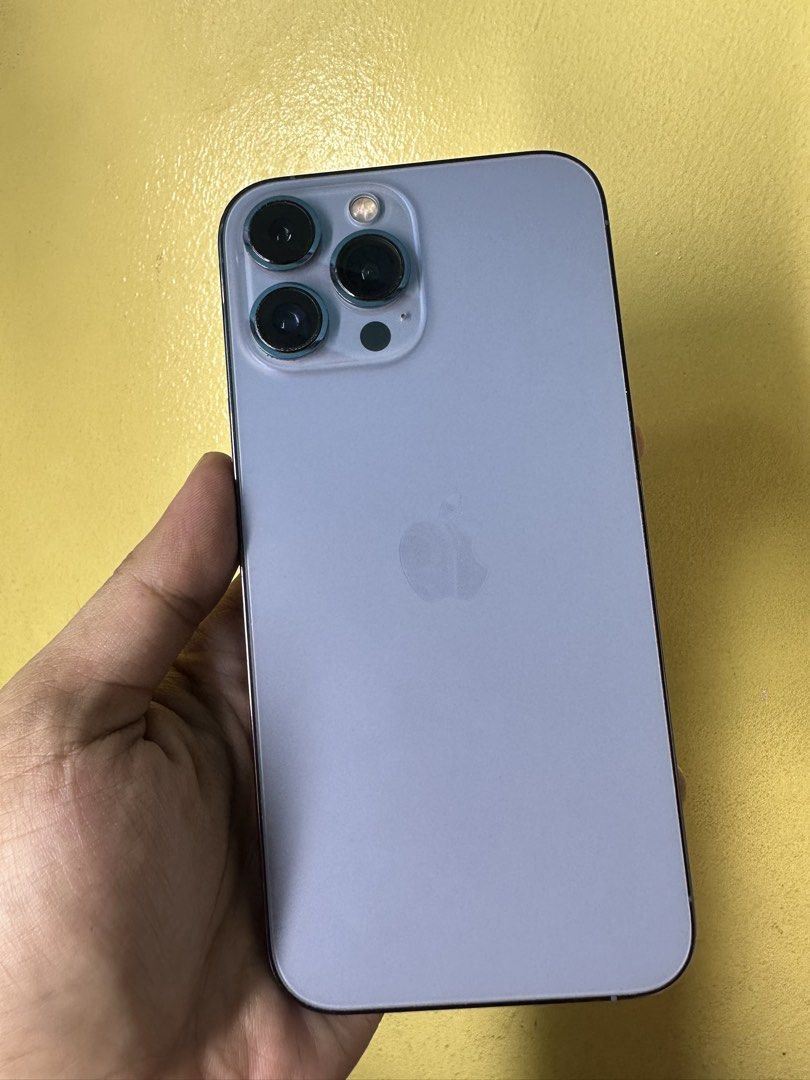 iPhone 13 Pro Max 256Gb (Category: iPhone 13 Series) located in Manila. Submitted by sam_921223 (Listing ID 1469560685, Image 3). Description: iPhone 13 Pro Max 256Gb Blue Factory unlock any sim working 96% Battery original No issue No hidden issue No repair history All parts original All working All button working 100% Good Condition 95% smoothness Manila location Open for meetup Around Manila .
