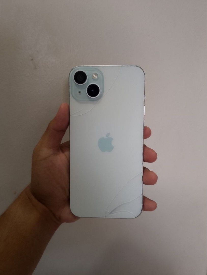 iPhone 15 Plus 128gb 100BH (Category: iPhone 15 Series) located in Batangas. Submitted by batangascitywatches (Listing ID 1469532530, Image 1). Description: iPhone 15 Plus • 128gb • 100% Battery Health • New Original Battery & LCD • Latest Version • Blue • In Good Condition Issue • Sim Not Working [ NOT BYPASSED - Unli Reset ] • Minor Backglass Cracks [ New Backglass Included ] • Face ID Not Working Inclusions • Original Case • Original Tempered 