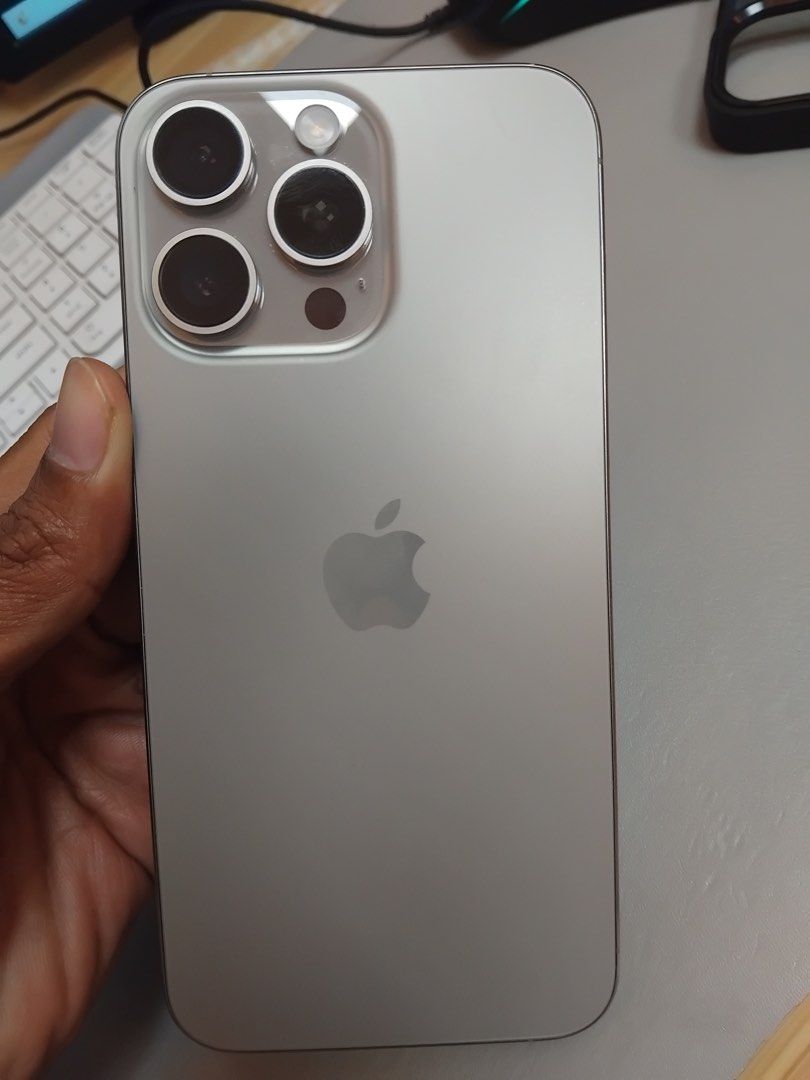 iPhone 15 Pro Max 256GB (Category: iPhone 15 Series) located in Quezon City. Submitted by madkila (Listing ID 1469480623, Image 1). Description: Selling my personal iPhone 15 Pro Max, 256GB storage. Specifications: * Battery Health: 98% (not boosted) * Cycle Count: 227 * Battery Status: Normal * Storage: 256GB * No SIM restrictions * With original iphone cable * With free case & tampered glass Minsan lang po tlga nagamit ang phone kaya po maliit 